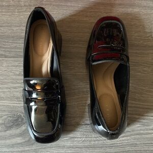 5/$20 - NWT - Kelly & Katie Black Patent Heels - Size 7
